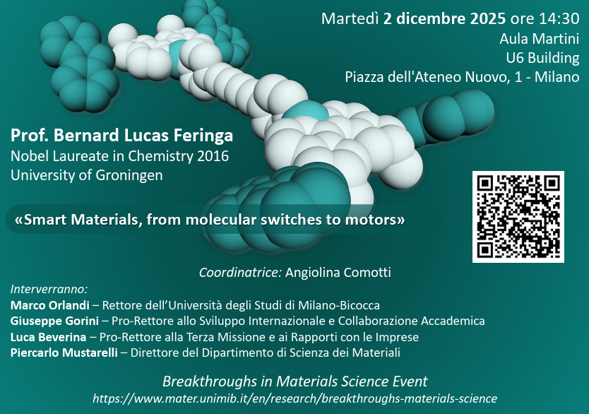 Seminario di Ben Feringa dedicato agli "smart materials"